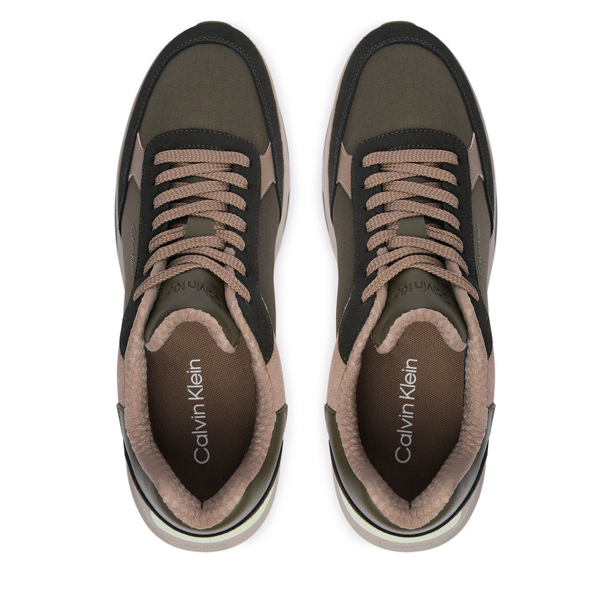 Calvin Klein Сникърси City Runner Laceup Ny-Su HM0HM02308 Каки
