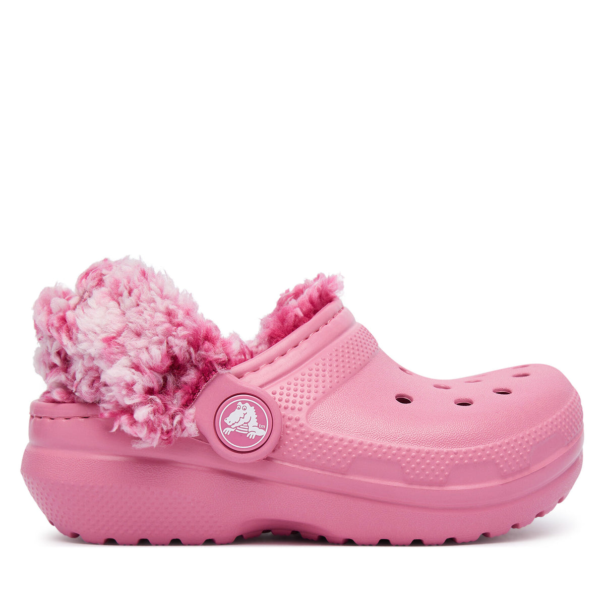 Crocs Чехли Classic Fleece Lined Clog T 212857 Розов