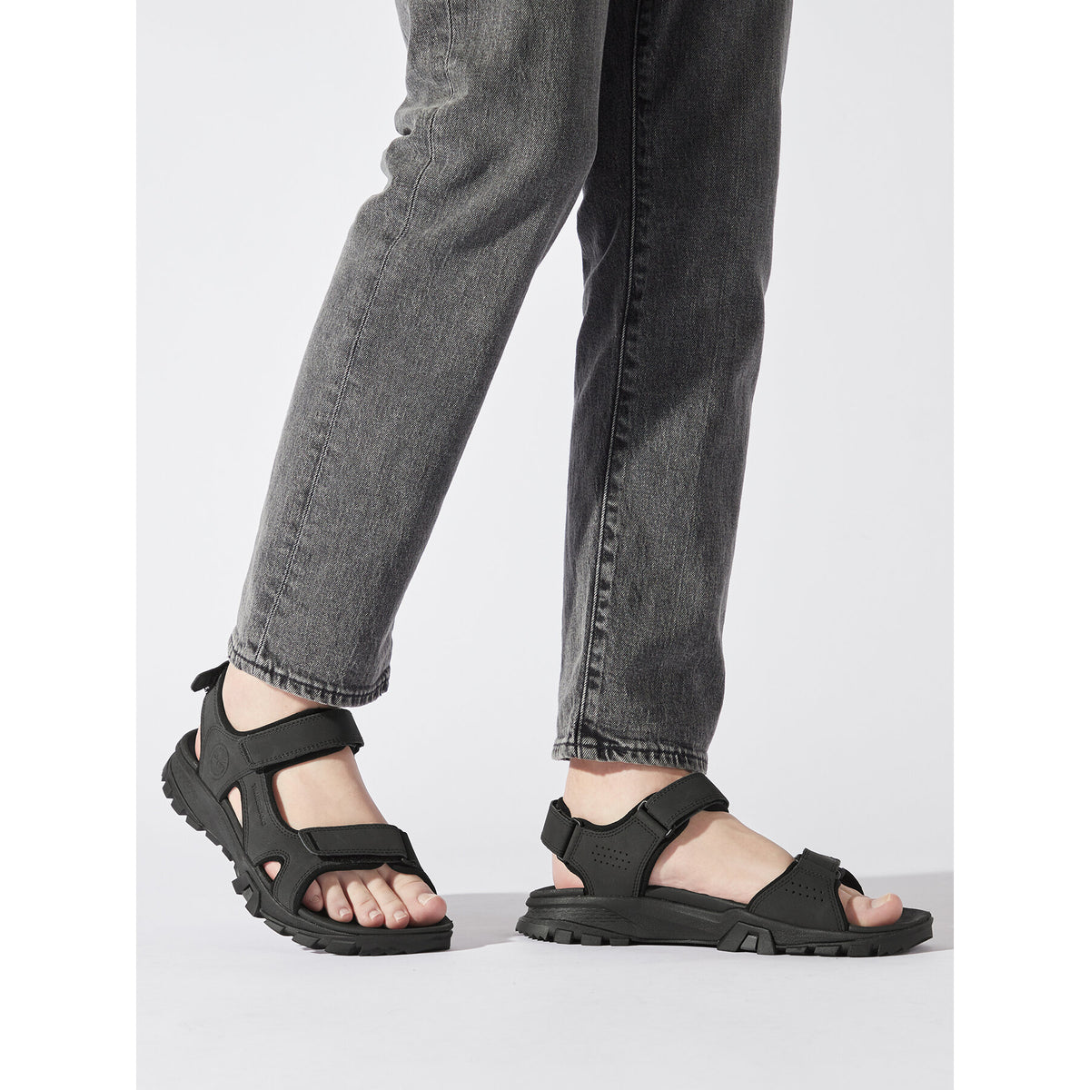 Timberland Сандали Lincoln Peak Strap Sandal TB0A5T5G0151 Черен