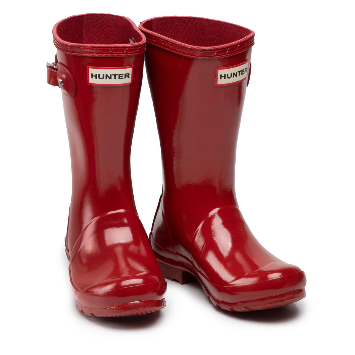 Hunter Гумени ботуши Original Kids Gloss JFT6000RGL Червен