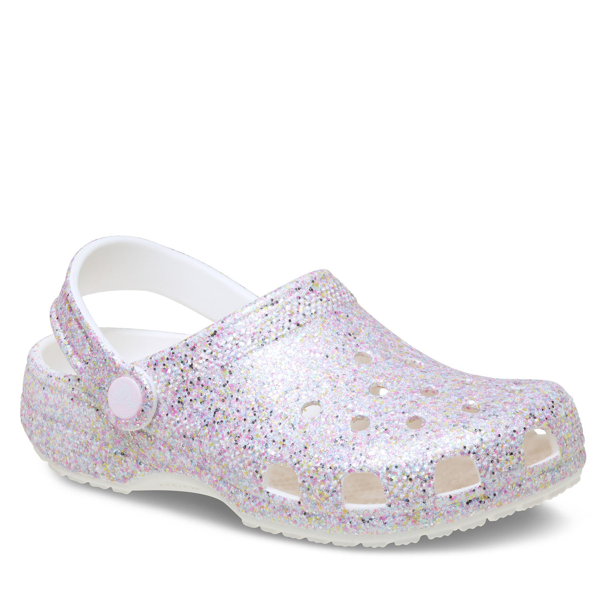 Crocs Чехли Classic Fantasy Glitter Clog K 212561 Бял