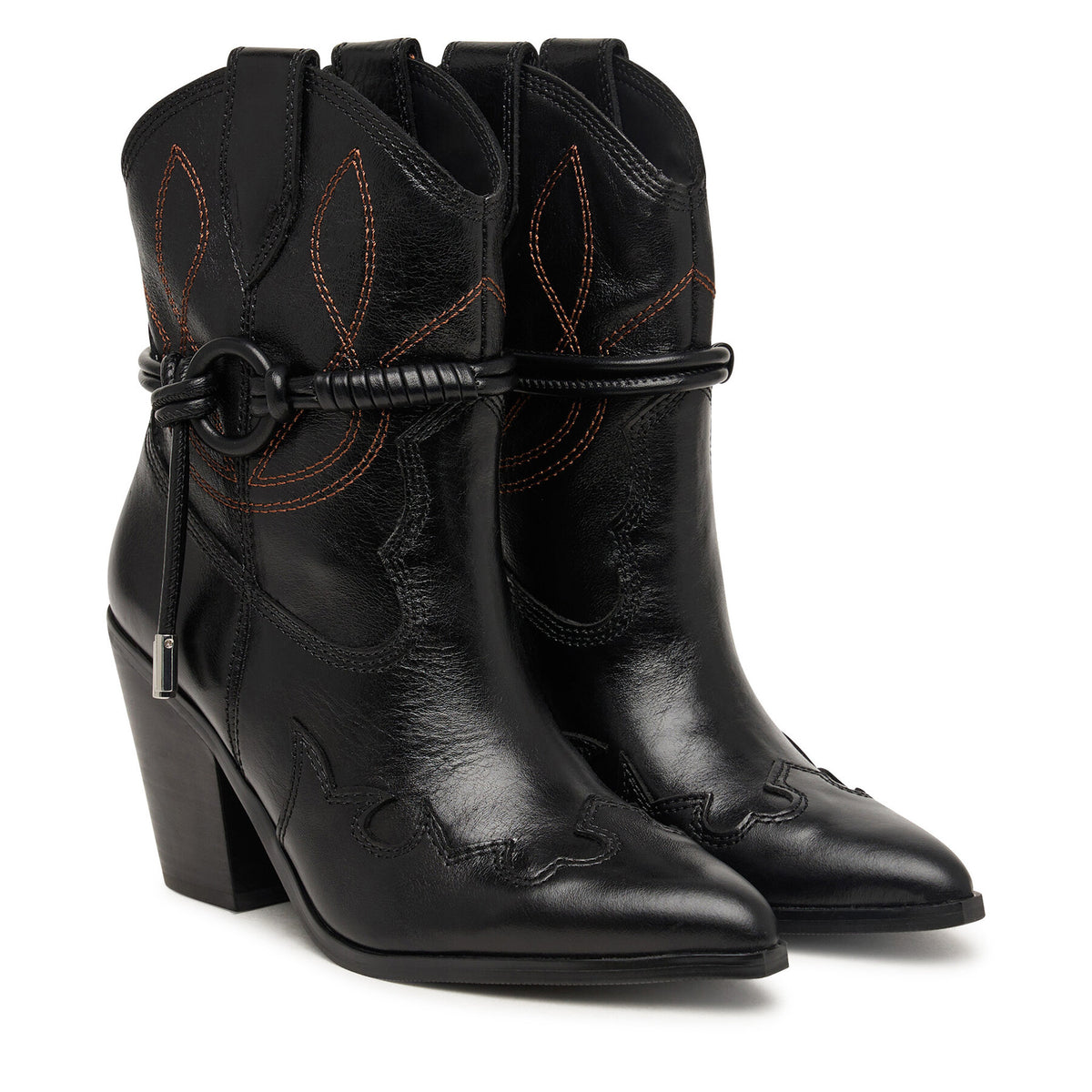 Aldo Каубойски обувки Nuwestern 14447797 Черен