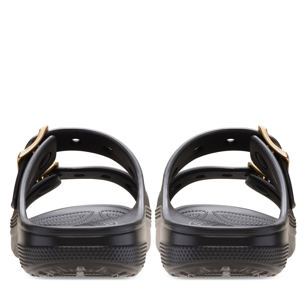 Crocs Чехли Saturday Sandal Metallic Buckle 213316 Черен