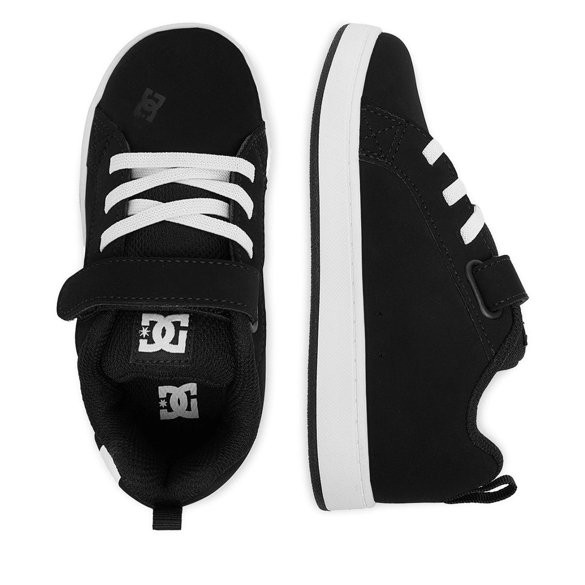 DC Shoes Сникърси EO-COURT GRAFFIK ELASTIC TODDLER DC02547002 Черен