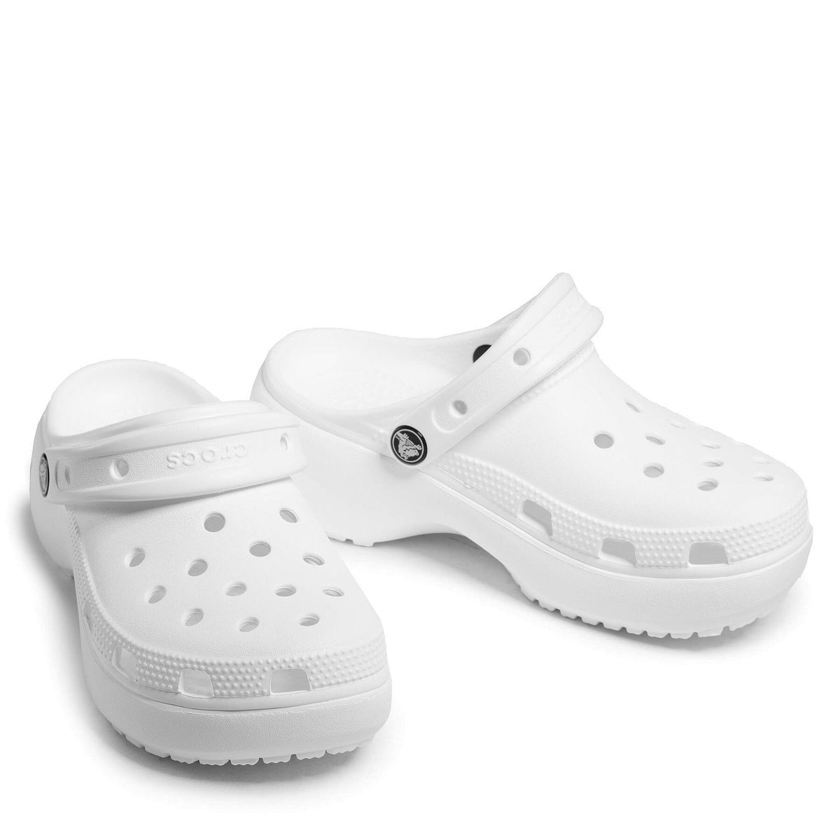Crocs Чехли Classic Platform Clog W 206750 Бял