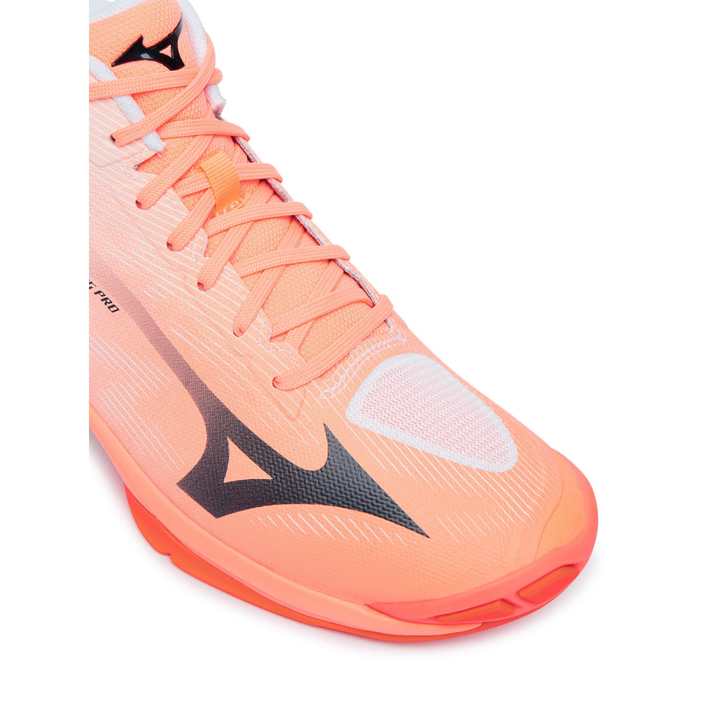 Mizuno Обувки за зала Wave Lightning Pro Mid V1GA2665 Коралов