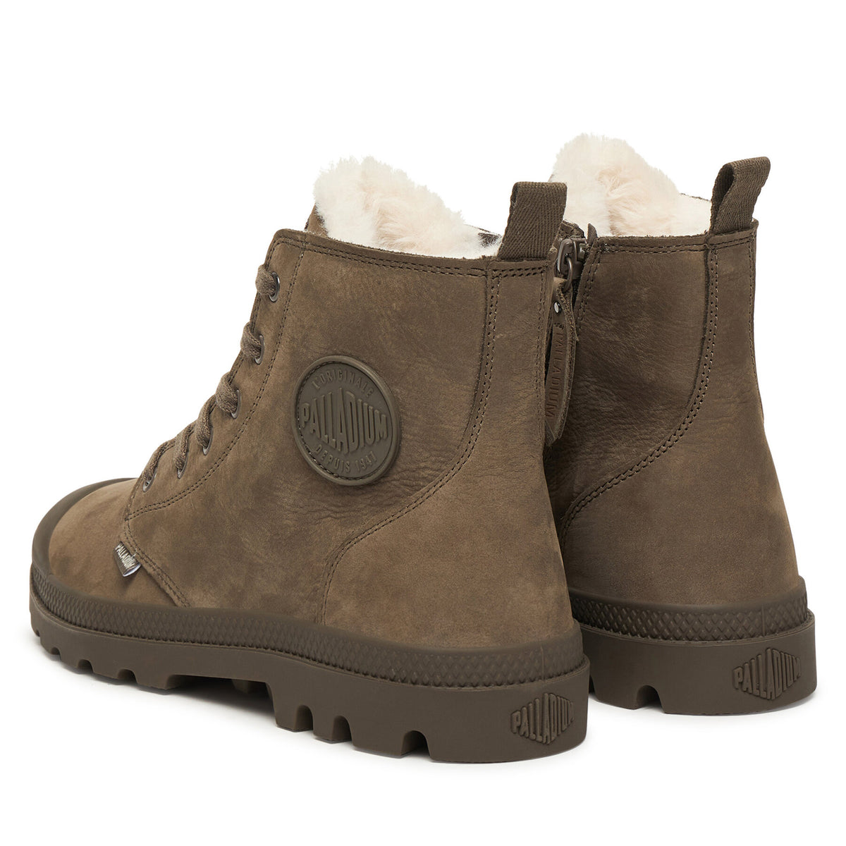 Palladium Туристически oбувки Pampa Hi Zip Wl 05982-281-M Каки