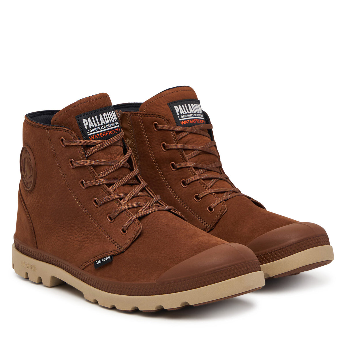 Palladium Туристически oбувки Pampa Lite+ Zip Wp+ 79577-210-M Кафяв